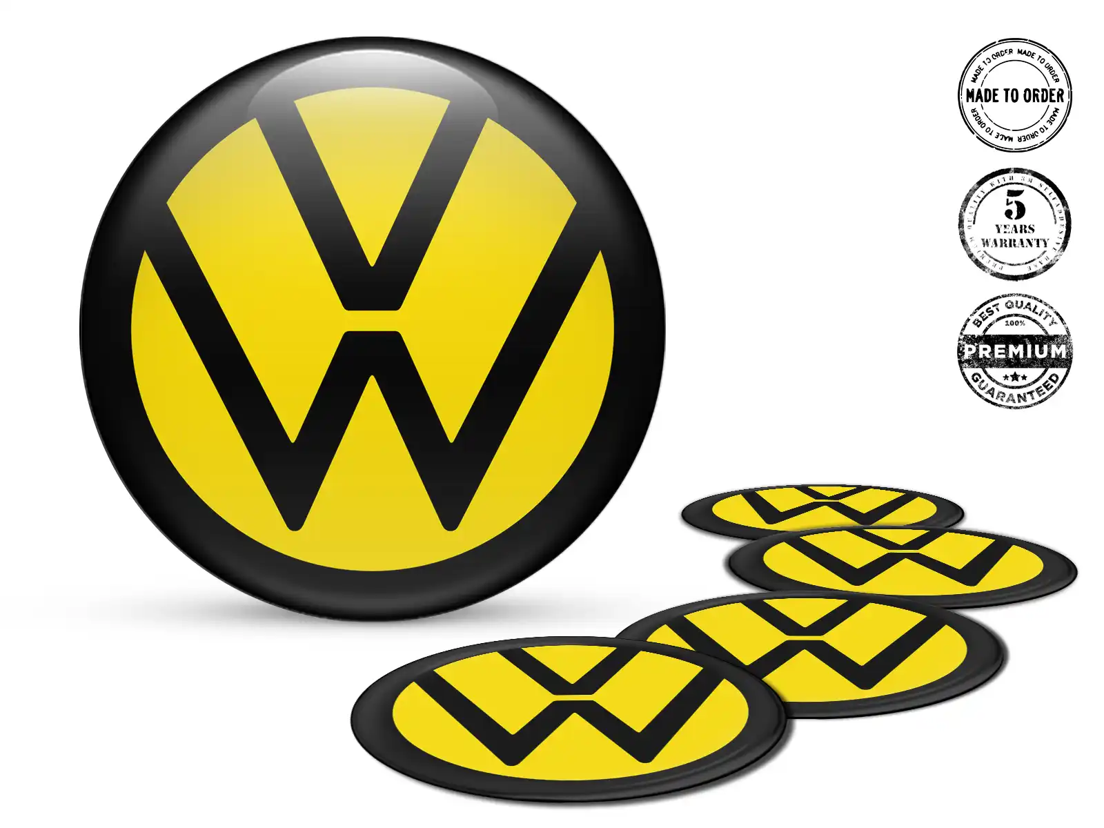 VW Pegatinas de Silicona Edición Calcomanías Alta Calidad